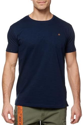 INDICODE JEANS - Shirt 'Jon' - Navy - Katoen - Kwartmouw