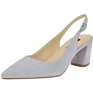 NINE WEST Kamsee Pumps voor dames, Lichtblauw suède 450, 35 EU