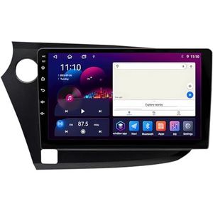 Android 13 GPS Navigation Stereo voor Honda Insight 2009-2014 9 Inch 2 Din Car Stereo Radio met CarPlay AHD Omgekeerd beeld Bedieningselementen op het stuur Bluetooth(A,S1 1G+32G)