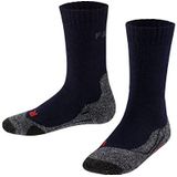 FALKE Uniseks-kind Wandelsokken TK2 K So wol functioneel materiaal anti-blaar dik 1 paar, Blauw Marine 6120, 31-34