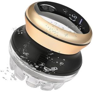 KEMEI Tondeuse voor mannen, cirkelvormige draadloze tondeuse, zelfkapselset, oplaadbare LED-display
