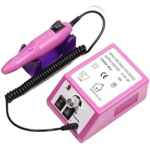 Nagelboormachine Elektrische manicurefreesset for gellak Professionele manicuretool Salonuitrusting(Red,US)