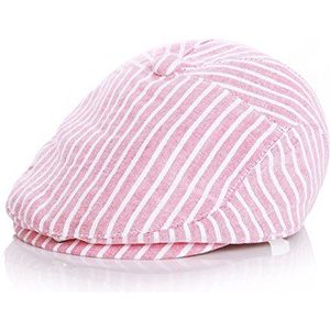 Thenice Baby Kids Peaked Soft Flat Cap Peuter Gatsby baret pet, Rood, One Size