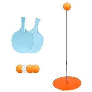 Amagogo Tafeltennistrainer, ouder-kind-interactiespeelgoed, pingpongpeddels-ballenset, metalen basis, verbetering van hand-oogcoördinatietraining, 90cm