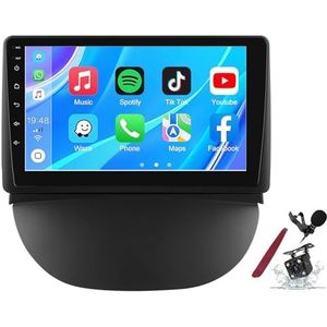 Android 14 Autoradio Stereo voor R-enault Symbool (2003-2008) 9 ""Touchscreen Multimedia Speler met Draadloze Carplay 2 Din GPS Sat Navigatie FM RDS Bluetooth 5G-WiFi SWC DSP,M100s