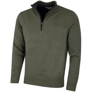 Calvin Klein Golf Heren Katoenen Trui-Khaki-XXXXL