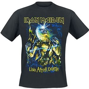 Iron Maiden Live After Death T-shirt zwart XXL 100% katoen Band merch, Bands