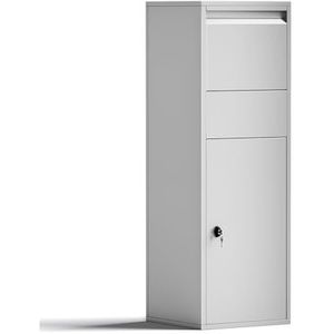 Pakketbrievenbus pakketbox zilverkleurig dropbox voor postpakketjes brievenbus voor pakketten