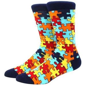 YIJIANUO 5Pcs Mannelijke Tij Merk Mannen Katoenen Sokken Gradiënt Kleur Zomer Stijl Lange Bruiloft Sok Mannen Hoge Grappige Gelukkig Business Sokken Man Sox, 33, Eén maat