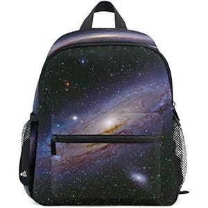 RXYY Kids Rugzakken Universum Galaxy Planet Schouder Reizen Peuter Peuter Schooltas Casual Rugzak met Borstband voor Meisjes Jongens