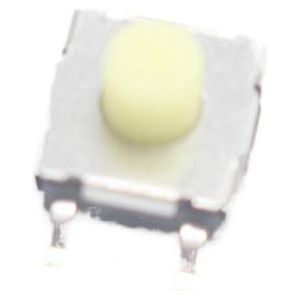 10 stuks 6 x 6 x 3,1 / 3,4 / 4,3 / 5 mm 4-pins SMD waterdichte touch schakelaar micro knop aanraakschakelaar blauw wit (kleur: beige, maat: 6 x 6 x 3,4 mm)