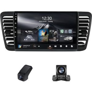 Autoradio geldt voor Subaru Outback 3 Legacy 4 2003-2009 9 inch Touchscreen met Wireless Carplay Android Auto,GPS 2DIN Radio Android Bluetooth WiFi FM-radio/Achteruitrijcamera(X2)