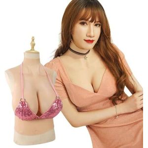 XSWL Siliconen borstplaat, halve borstprothesen, nepborsten voor transgenders, crossdressers en dragqueens.,Wit,Cotton K Cup