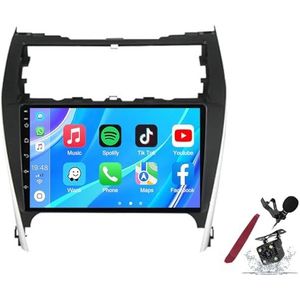 Android 14 Autoradio Sat Navi voor T-oyota Camry (2012-2014) 9 Inch Touchscreen Multimedia Speler met Draadloze Carplay GPS Navigatie FM RDS Bluetooth 5G-WiFi SWC DSP,M120s