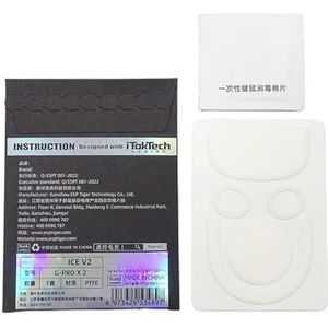 Haiki Gaming Muis Skates Ice V2 Versie 1Pack Vervanging Voor G X Superlight 2 Muis Voeten Wit