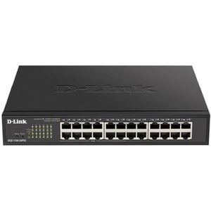 D-Link - DGS-1100-24PV2 - Managed Switch - Zwart - Gigabit Ethernet - 24 Poorten