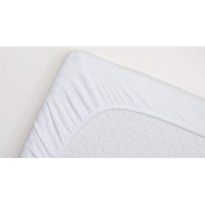 Snoozing - Stretch - Topper - Molton - Hoeslaken - Eenpersoons - 90x200/220 cm of 100x200 cm - Wit