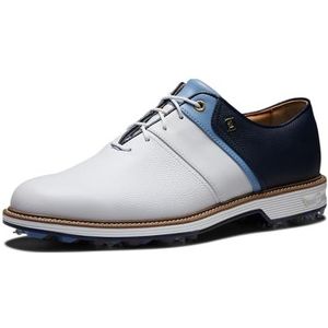 FootJoy Heren Premiere Series Packard Golfschoen, Wit/Blauw/Navy, 9 UK, Wit Blauw Navy, 41.5 EU