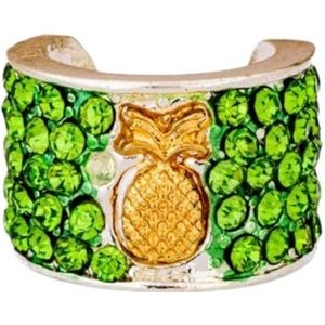 CharMed Crystal Stethoscope Charm - Pineapple