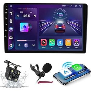 Android 14 Autoradio Navi voor T-oyota Etios 9 ""Screenradio met draadloze carplay Android Auto GPS Navigatieondersteuning Bluetooth 5.0 HIFI FM 5G-WiFi SWC MIC Camera,M200s