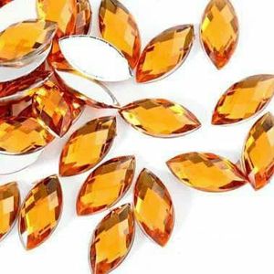 GemStone Mix Size Glitter Acryl Paardenoog Non Hotfix Strass Nagels Kristallen Kralen Strass стразы voor Jurk Nail Art Stenen-Oranje-4x8mm-100st