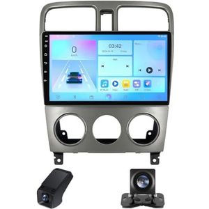 Android 14 autoradio geldt voor Subaru Forester SG 2002-2008 met Carplay Android Auto WiFi 9 inch autoradio 2 Din met Bluetooth/GPS-navigatie stuurbediening achteruitrijcamera(C10)