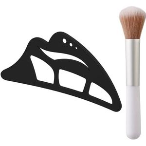 Eyetour Oogschaduw Tool Uw Glam Bestie 2.0, 5-in-1 Nieuwe Oogschaduw Stencils Tool, Oogschaduw Assistent Aid Guide, Professionele & Quick Eye Make-up Tool voor Vrouwen, Beginners (Zwart 1 ST) (Zwart 1