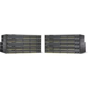 Cisco Catalyst 2960X-48LPS-L netwerk-switch, 48 Gigabit ethernet-poorten, 370 W PoE-budget, 4 1G SFP uplink-poorten, uitgebreide beperkte levenslange garantie (WS-C2960X-48LPS-L)