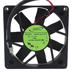 8cm silent fan AD0812LX-D70 For ADDA 8015 12V 0.09A 2pin cooling fan