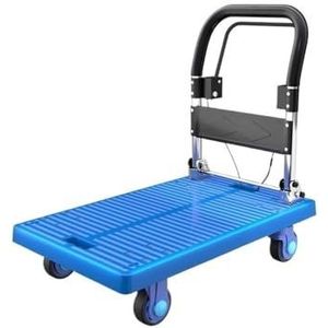 Opvouwbare trolley met 4 wielen, draagbare tuinwagen voor kamperen, strand en picknick, veelzijdige bolderkar voor buiten voor eenvoudig transport