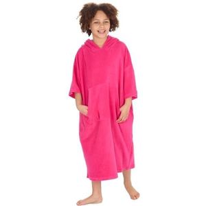 Undercover Kinderen 100% Katoen Terry Towelling Hooded Poncho Beach Cover Up Sneldrogende Kaftan, roze (hot pink), 8-13 Years
