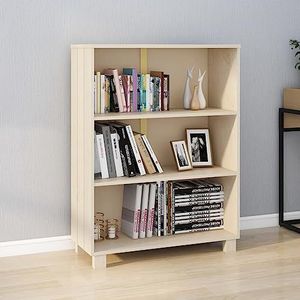 CBLDF Boekenkast HAMAR Honing Bruin 85x35x112 cm Massief Hout Grenen