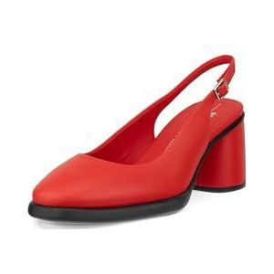 ECCO Sculpted 55 Luxe slingback pumps voor dames, scharlakenrood, 8-8,5, scharlakenrood, 39/39.5 EU