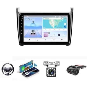 Android 13 2 DIN Autoradio Stereo 9 inch Screen voor Volkswagen POLO 5 Sedan 2008-2020 GPS Navigatiesysteem FM AM RDS DAB+ Radio Carplay Android Auto Qualcomm BT 5.0 Dolby DTS(NF-1 4Core 1+32G)