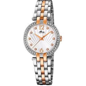 Lotus Horloges dameshorloge Trend Grace 18380/2, zilver, roségoud, rosé-zilver, koper, roségoud, S, armband