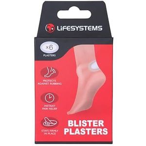 Lifesystems Blisterpleisters, 6 stuks, geavanceerde hydrocolloïde technologie voor blarverlichting en snelle genezing, ideaal voor hardlopers en wandelaars