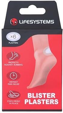Lifesystems Blisterpleisters, 6 stuks, geavanceerde hydrocolloïde technologie voor blarverlichting en snelle genezing, ideaal voor hardlopers en wandelaars