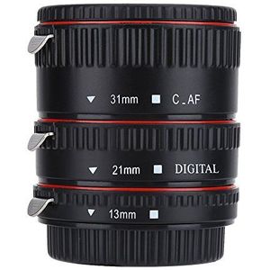 Auto Focusing Macro Extension Lens Accessoire, Adapter Tube Rings Set voor Canon Camera EOS EF Mount, Duurzame Camera Close-Up Lens Ring Set met 2 Lensdoppen