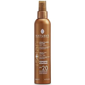 Nature's Sun Spray Lotion SPF 20, Face & Body, met sinaasappelvruchthydrolaat & abrikozenmelk 200 ml
