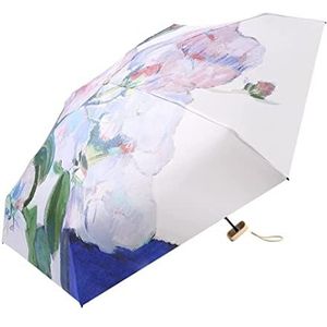 Paraplu Stormparaplu Handmatig Opvouwbare Paraplu Parasol Regen En Zonneschijn Paraplu Voor Tweeërlei Gebruik Kleine Draagbare Zonnebrandcrème En Uv-bescherming Waterdichte Paraplu