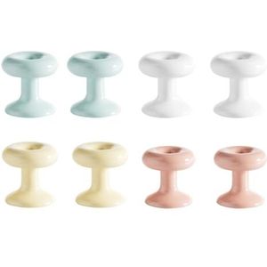 YANGSHINE 8 stuks ronde toilettankknophulp, delicate universele spoelknopverlenger, moeiteloos, comfortabele pers, kleurrijke watertank, creatieve pers voor vrouwen, lange nagels, ouderen, kinderen