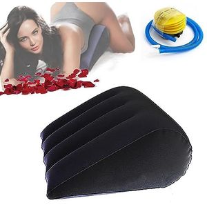 Fuqmie Pillow, Fuqmie Inflatable Incline Cushion, Wedge Pillow Fuqmie, Portable Lightweight Wedge Pillow Inflatable Cushion for Sleeping, Back Support (No-Armrests)