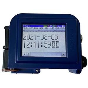 Touchscreen 12.7mm QR BAR BATCH CODE DATUM Logo Vervallabel Draagbare Handheld Jet Thermische Inkjet-printer,Langdurige Prestaties