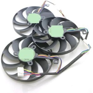 3pcs T129215SU 12V 0.5A 88mm For ASUS RX5700 XT 8GB ROG STRIX OC Graphics Card Cooling Fan