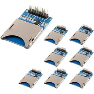 8 stuks SD-kaartmodule voor SD-lezermodule in Arduino en andere microcontrollers, TF-kaart SPI-interface