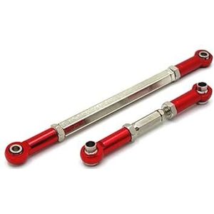 Metalen Vooras Stuurstang Upgrade Stuurstang for MN Model 1/12 MN82 LC79 MN78 RC Auto Onderdelen(Red)