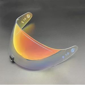 Motorhelm vizier lens, Helmvizier, R420-schild Vervangend helmvizier Hoge sterkte zonneklep Windschermlens Ca-SCO Moto-accessoires (zwart - alleen for gebruik overdag)(Revo Clear Red-day and Night)