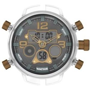 Watx&Co lors XXL Rock ii Mens analoog/digitaal quartz horloge met rubberen armband RWA2817, Quartz horloge, Digitaal