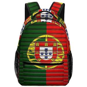 Portugal Zuid-Europa Vlag Leuke Rugzak Casual Dagrugzak Schoudertas Lichtgewicht Rugzak Voor Sport Reizen Outdoor