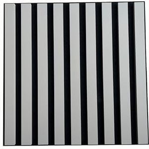 MEBANO 6-delige set akoestische wandpanelen – 40x40 cm – 3D houtfineer & vilt – akoestische wand & geluidsabsorptie – kleur: zandgrijs